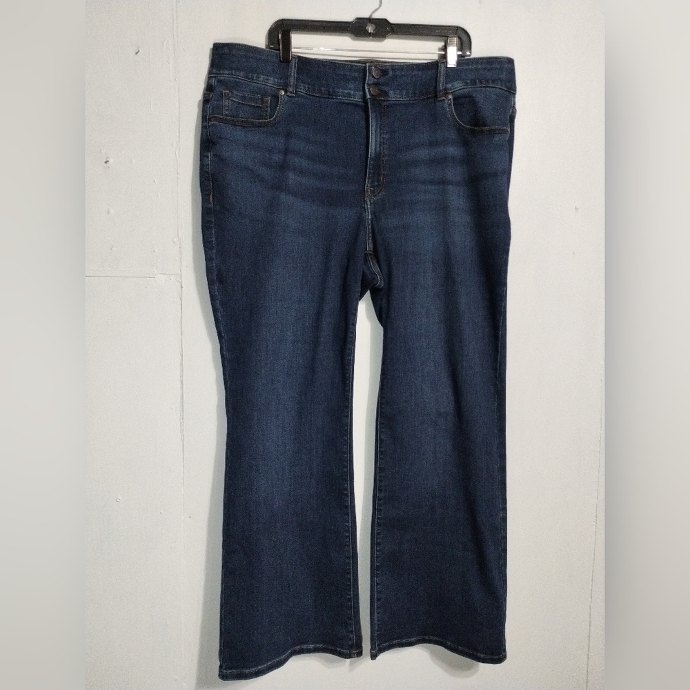 Lane Bryant Dark Blue Bootcut Jeans (22)